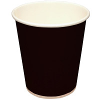 Стакан бумажный 200/260мл черный 50шт в упаковке