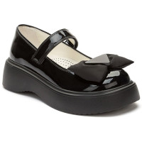 Туфли для девочки (BETSY) черные верх-искусственная кожа лак подкладка-натуральная кожа артикул 948411/03-02