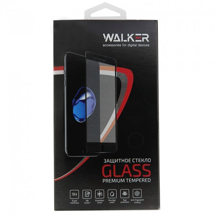 Защитное стекло iPhone 6 Plus "5D" Walker  на всю поверх., белое