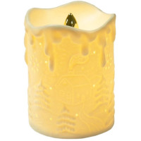 Статуэтка декоративная "Свеча" 13см с подсветкой фарфор арт.86810