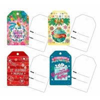 Бирка-открытка д/подарков 6,5*9,5см 04шт/наб. "Зимняя сказка" арт.86700