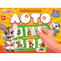 Игра настольная Лото пластиковое IQ ЛОТО Животные (Умные игры) арт.4660254435612