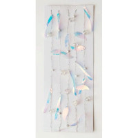 Украшение декоративное "Бусы" 120см листики/палочки арт.86401