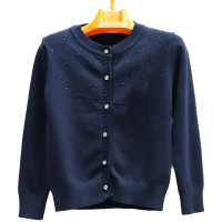 Кардиган для девочки (MMTS) арт.jcp-HLD2309-2 размер 30/122-42/158 цвет синий