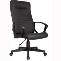 Кресло д/руководителя пластик/кожзам Бюрократ CH-480LT черный