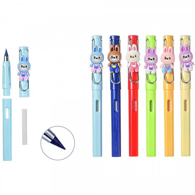 Карандаши цветные (Mazari) Вечные Зубастик 6 цветов арт.M-7119