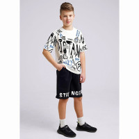 Шорты для мальчика арт.CLE 846556/76а_п1 размер 34/134-42/158 цвет черный