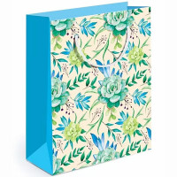 Пакет подароч. бумаж. 13,5*11см "Мятные Розы" арт.151101839