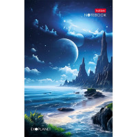 Блокнот А5 мягкая обложка скоба 48 листов (Hatber) Голубая планета арт.48Б5В1_31345
