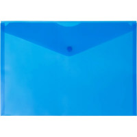 Папка-конверт на кнопке А4(240*340) 180мкм синий арт.2135876
