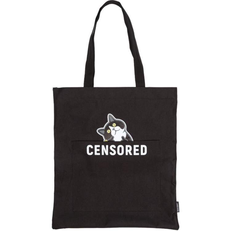 Сумка шопер (deVENTE) Censored молния/кнопка 34х43,5x8 см арт.7046500
