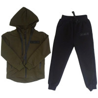 Костюм спортивный для мальчика арт.122 размерный ряд 30/116-46/170 цвет хаки