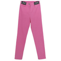 Брюки - дудочки для девочки артикул Deloras 21678  размер 34/134-44/164 цвет розовый