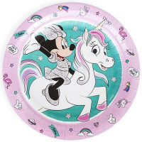 Тарелки бумажные "Минни Маус" 06шт/наб. D-18см арт.299-222