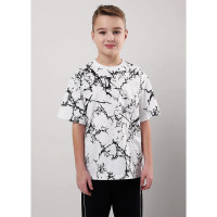 Футболка для мальчика арт.CLE 856984/14кд_п размер 34/134-42/158 цвет белый