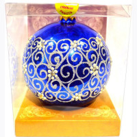 Шар стекло 06,5см "Морозная роспись" п/у арт.КУ-65-2/17