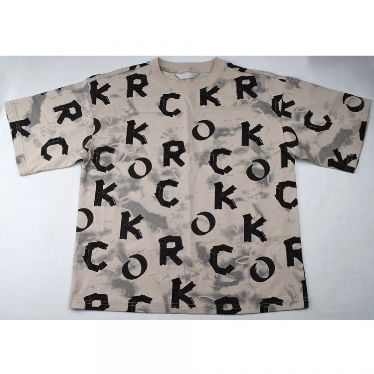 Футболка для мальчика арт.DELORAS 55511 размер 34/134-44/164 цвет серо-бежевый