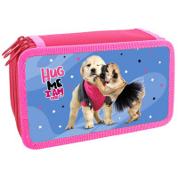 Пенал 3 отделения (Оникс) ПКТ 12-20 Целовашки-обнимашки 190х110мм полиэстер сублимация