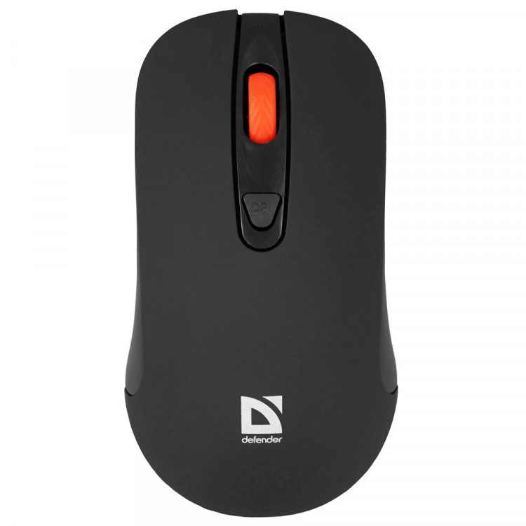 Мышь беспроводная Defender Nexus MS-195 черный, 4 кнопки,800-1600 dpi