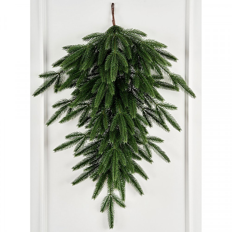 Ветка-капля 115см хвоя 100% литая, без украшений "Кассиопея" арт.КХК 115