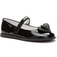 Туфли для девочки (KEDDO) черные верх-искусственная кожа лак подкладка-натуральная кожа артикул 956408/04-02