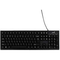 Клавиатура провод. Genius Smart KB-100 классическая раскладка, влагоустойчивая, клавиш 105, провод 1,5 м, USB, черный