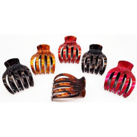 Краб для волос пластик боковой 6,5см цвет в ассортименте артикул LT-7455