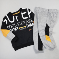 Костюм для мальчика (Tuffy) артикул 25899 размерный ряд 26/98-30/116 (тостовка+брюки) цвет черный