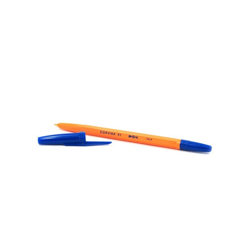 Ручка шариковая непрозрачный корпус  (Corvina) желтый корпус, синяя 1мм арт.40163-G/С
