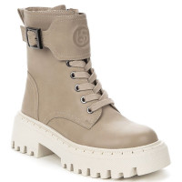 Ботинки для девочки (BETSY) светло-бежевый верх-искусственная кожа подкладка - байка артикул 938346/03-03