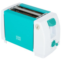 Тостер Homestar, арт. HS-2002, белый/бирюзовый, 750Вт