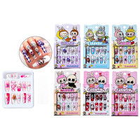 Ногти накладные (Mazari) Зубастик 12 штук ассорти арт.M-20635