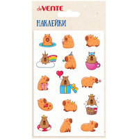 Наклейки (deVENTE) объемные мягкие многоразовые Капибара 10х15 см арт.8002453