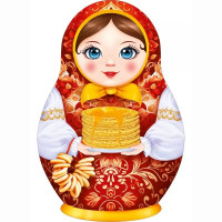 Плакат "Матрешка с блинами" 60*44см арт.84910