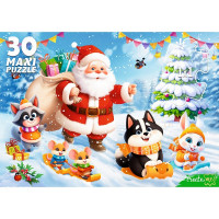 Пазлы МАКСИ 30 элементов Снежная горка (РК) арт.ПМ30-7579