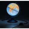 Глобус физико-политический диаметр 250мм Классик Евро рельефный с подсветкой Новый арт Ке022500195