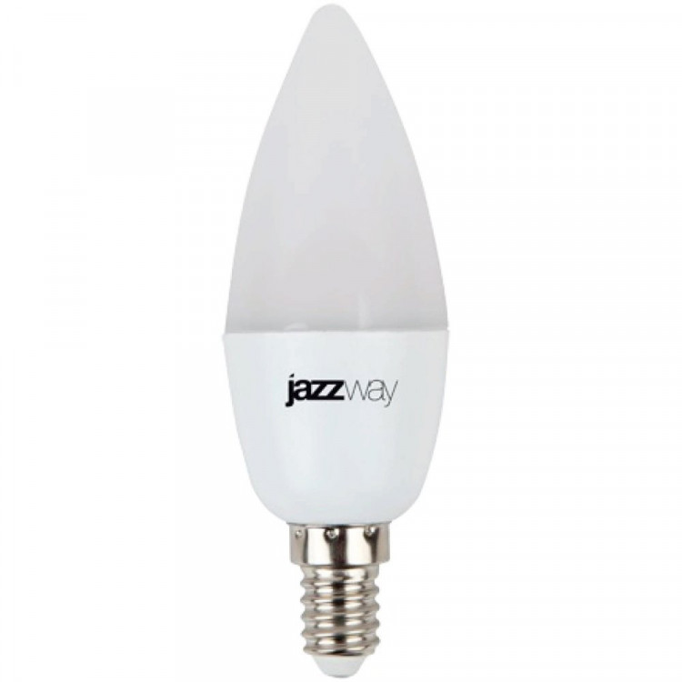 Лампа светодиодная Е14  7Вт 5000К (холодный) Jazzway свеча (Ст.10)