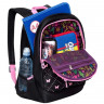 Рюкзак для девочка (Grizzly) арт RD-041-4/1 черный 29х40х20 см