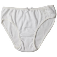Трусы для девочки арт.4151D4 размер 36/146-152 (10/11) цвет белый 100% хлопок