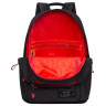 Рюкзак для мальчиков (Grizzly) арт RQL-218-1/1 черный-красный 28×41×18см