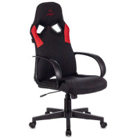 Кресло геймера пластик/кожзам Zombie RUNNER черный/красный