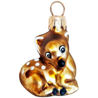 Украшение на ёлку стекло (серия Премиум) 04см "Олененок" п/у арт.ФУП-1816/19