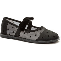 Туфли для девочки (KEDDO) черный верх-текстиль подкладка-натуральная кожа артикул 956408/01-01