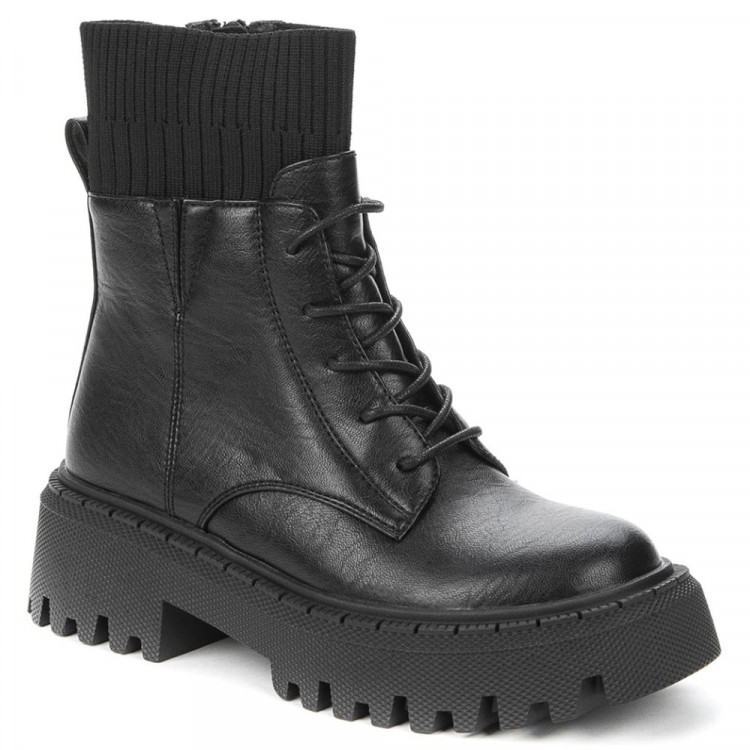Ботинки для девочки (BETSY) черный верх-искусственная кожа подкладка - байка артикул 938346/05-01