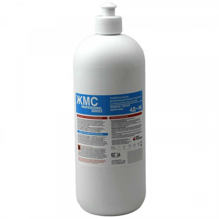 Чистящее средство для пола ЖМС №4Д с хлором 1000мл (Ст.12)