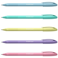 Ручка шар. н/проз.корп. (ErichKrause) U-108 Pastel синий, 1мм, игла арт.58110 (Ст.50)