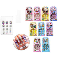 Ногти накладные (Mazari) Зубастик 12 штук ассорти арт.M-20636