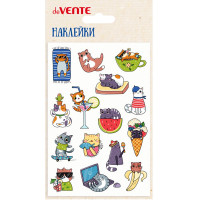 Наклейки (deVENTE) объемные мягкие многоразовые Cat's daily 10х15 см арт.8002454