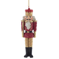 Украшение декор.подвеска фигурка "Щелкунчик" 15см цв.красный арт.805378