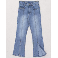 Джинсы для девочки артикул DMB 2943 размерный ряд 34/134-44/164 цвет голубой